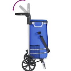 vidaXL Maletas Y Bolsos De Viaje-Carro de compras 36,5 x 46,5 x 100,5 cm Tela Oxford