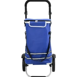 vidaXL Maletas Y Bolsos De Viaje-Carro de compras 36,5 x 46,5 x 100,5 cm Tela Oxford