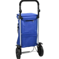 vidaXL Maletas Y Bolsos De Viaje-Carro de compras 36,5 x 46,5 x 100,5 cm Tela Oxford