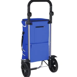 vidaXL Maletas Y Bolsos De Viaje-Carro de compras 36,5 x 46,5 x 100,5 cm Tela Oxford