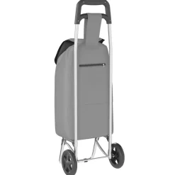 vidaXL Carro de compras 35 x 28 x 92 cm Tela Oxford Gris New