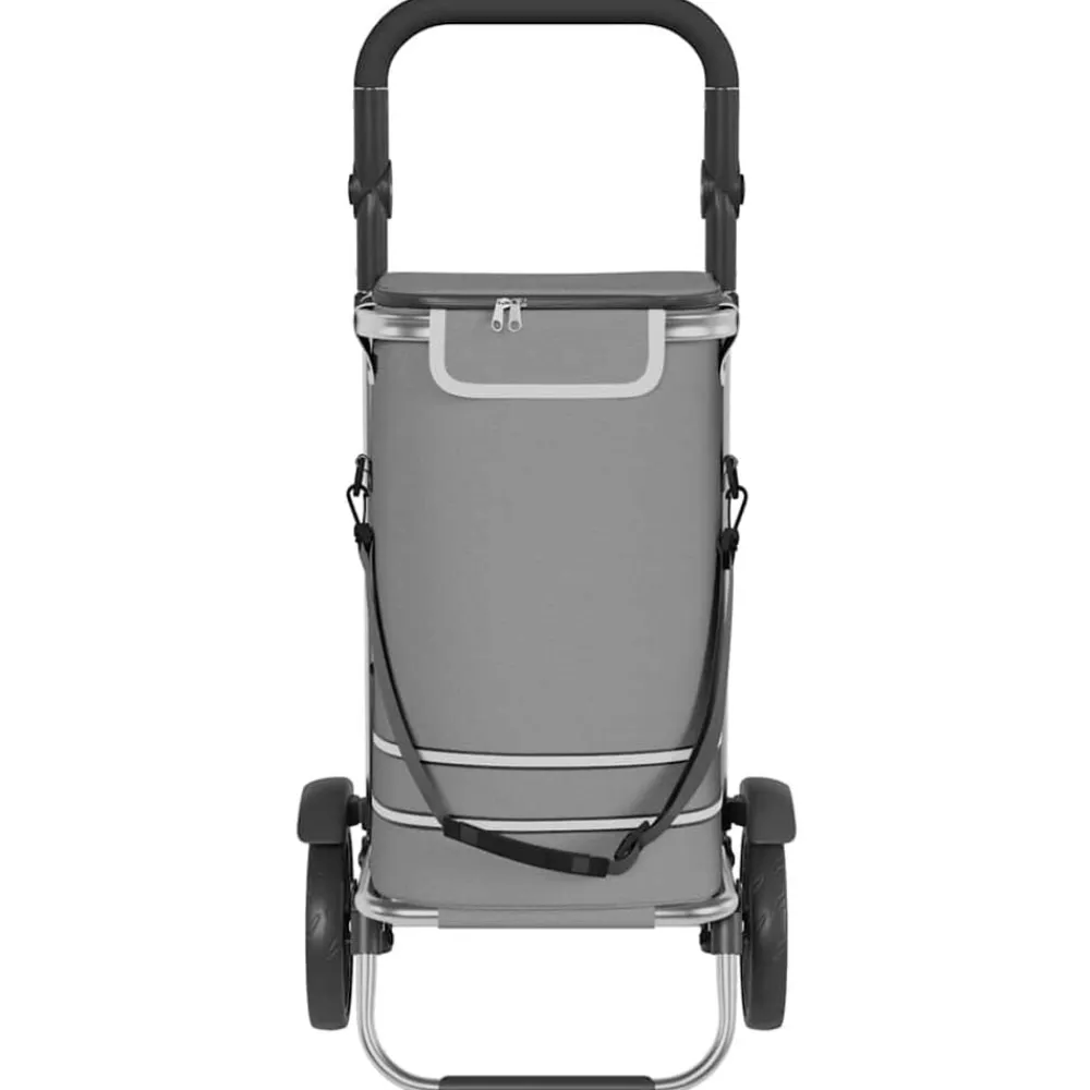 vidaXL Maletas Y Bolsos De Viaje-Carro de compras 36,5 x 46,5 x 100,5 cm Tela Oxford