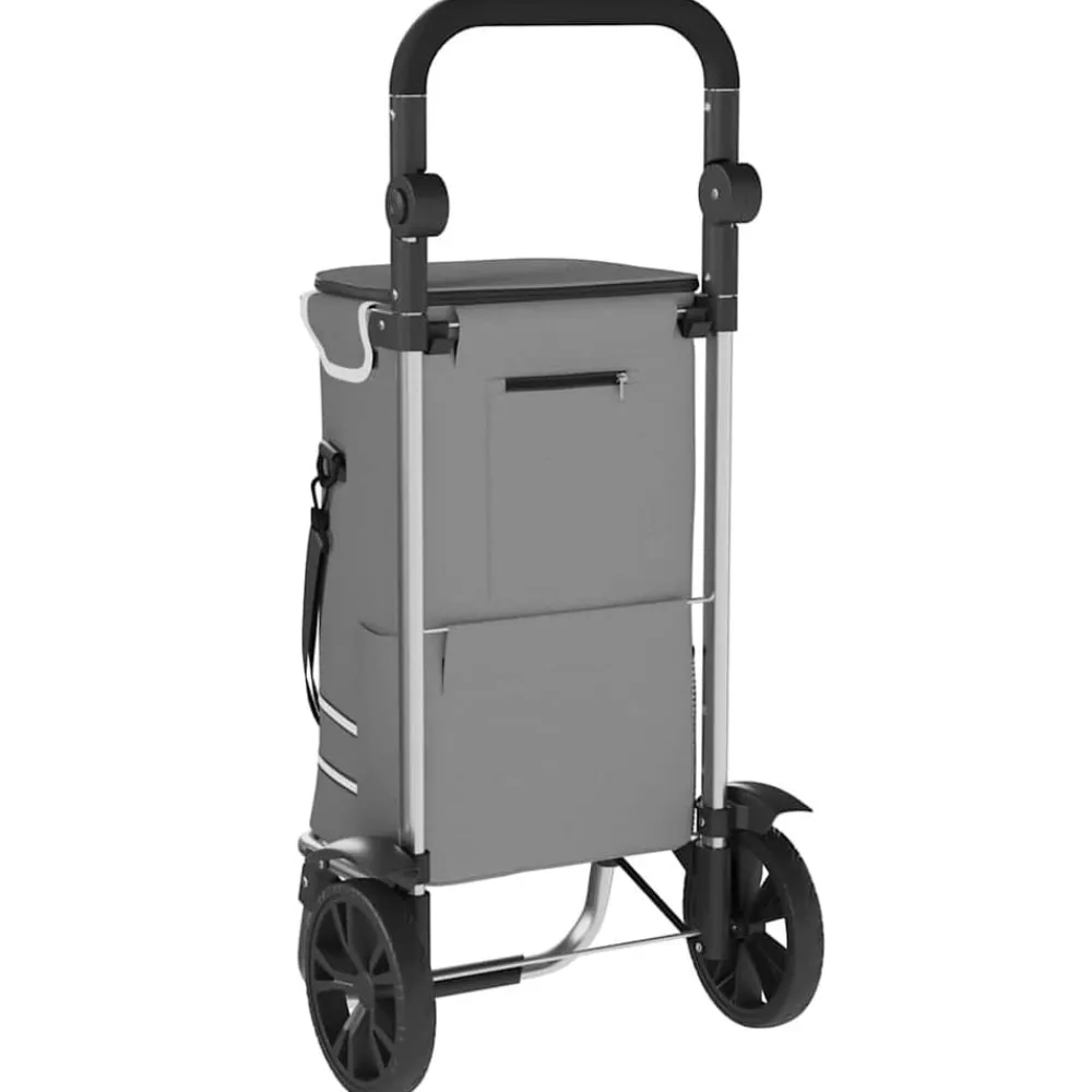 vidaXL Maletas Y Bolsos De Viaje-Carro de compras 36,5 x 46,5 x 100,5 cm Tela Oxford