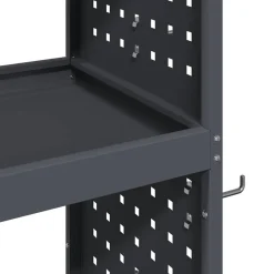 vidaXL Carro de herramientas con estante 75 x 35 x 73 cm Antracita Outlet