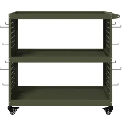 vidaXL Accesorios De Bricolaje-Carro de herramientas con estante 75 x 35 x 73 cm