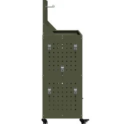 vidaXL Accesorios De Bricolaje-Carro de herramientas con estante 65 x 35 x 111 cm