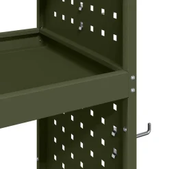 vidaXL Accesorios De Bricolaje-Carro de herramientas con estante 65 x 35 x 111 cm