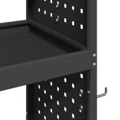 vidaXL Accesorios De Bricolaje-Carro de herramientas con estante 65 x 35 x 111 cm
