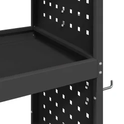 vidaXL Carro de herramientas con estante 75 x 35 x 73 cm Negro New