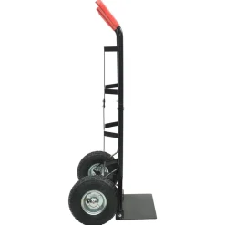 vidaXL Herramientas-Carro de mano extensible y rojo 57 x 46 x 113 cm Acero