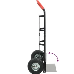 vidaXL Herramientas-Carro de mano extensible y rojo 57 x 46 x 113 cm Acero