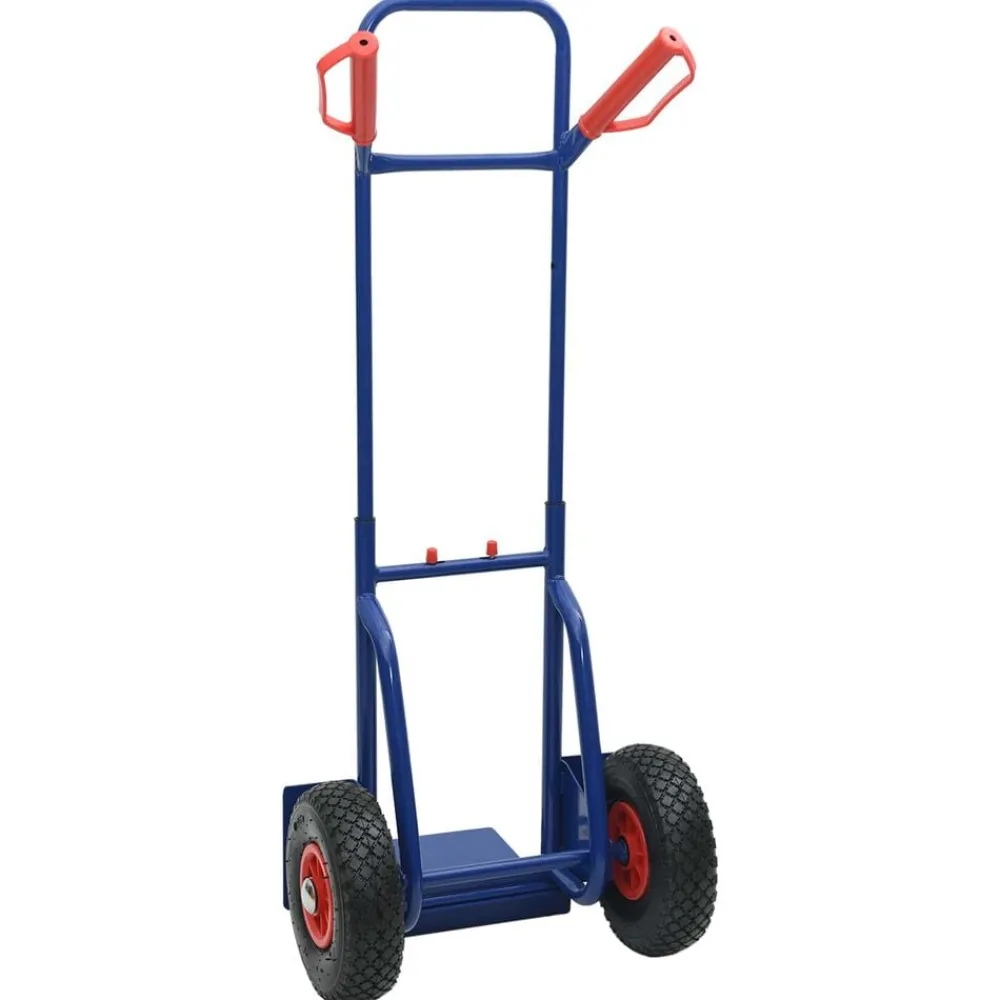 vidaXL Herramientas-Carro de mano extensible y Rojo 49,5 x 53 x 114 cm Acero