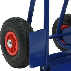 vidaXL Herramientas-Carro de mano extensible y Rojo 49,5 x 53 x 114 cm Acero