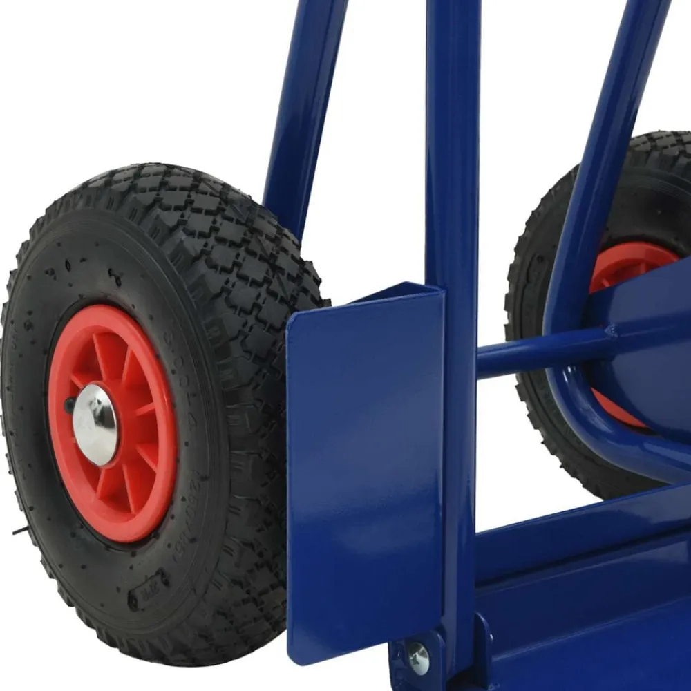 vidaXL Herramientas-Carro de mano extensible y Rojo 49,5 x 53 x 114 cm Acero