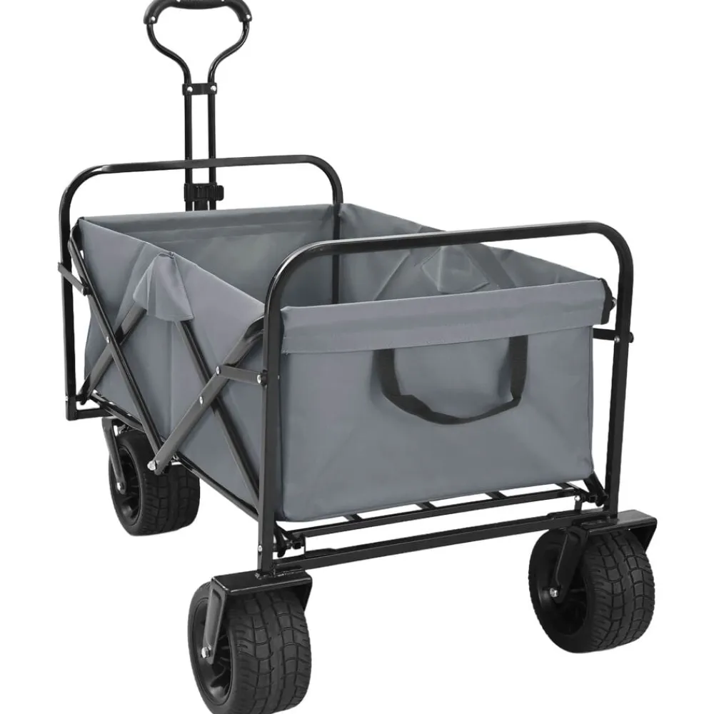 vidaXL Carro de Mano Plegable 89 x 63 x 96 cm Gris Online