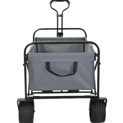 vidaXL Carro de Mano Plegable 89 x 63 x 96 cm Gris Online