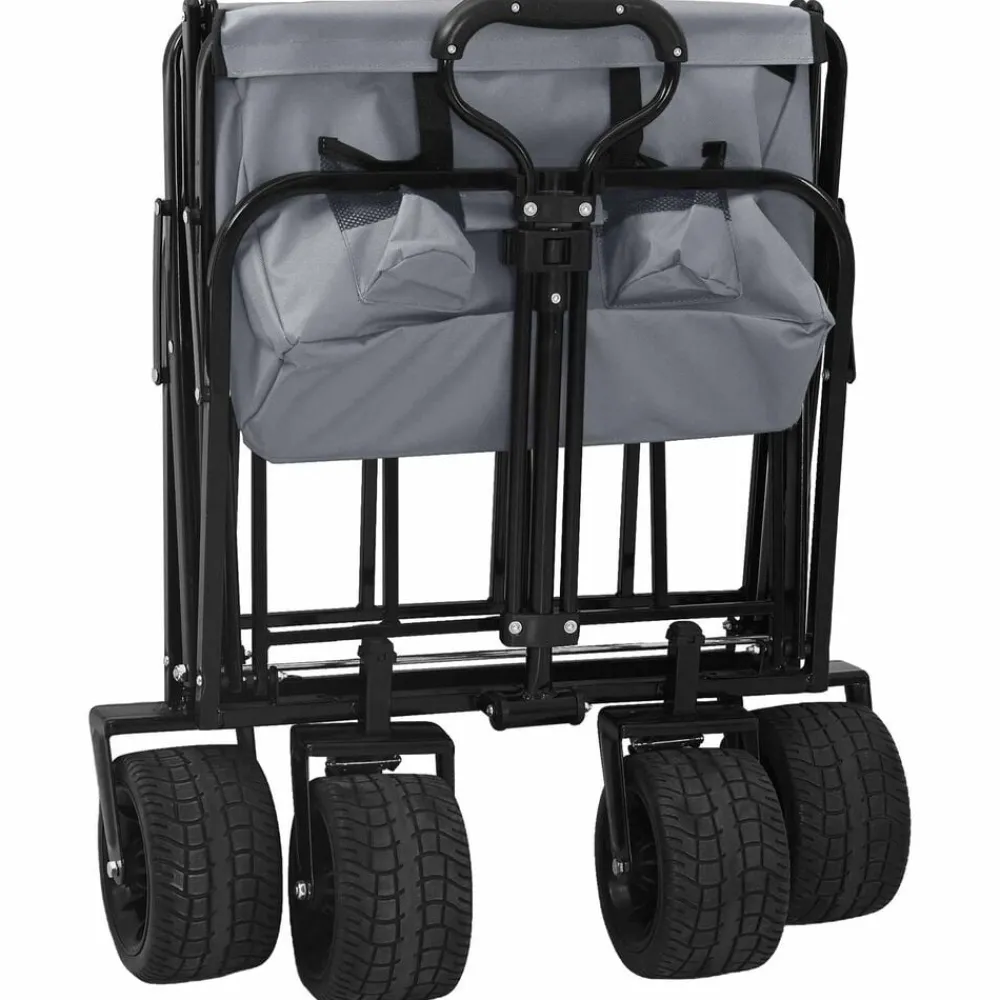 vidaXL Carro de Mano Plegable 89 x 63 x 96 cm Gris Online