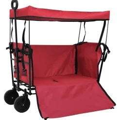vidaXL Herramientas-Carro de Mano Plegable 105 x 56.5 x 116 cm Tela Oxford