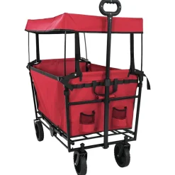 vidaXL Herramientas-Carro de Mano Plegable 105 x 56.5 x 116 cm Tela Oxford