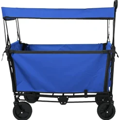 vidaXL Herramientas-Carro de Mano Plegable Negro 105 x 56.5 x 116 cm Tela Oxford