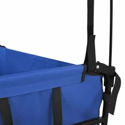 vidaXL Herramientas-Carro de Mano Plegable Negro 105 x 56.5 x 116 cm Tela Oxford