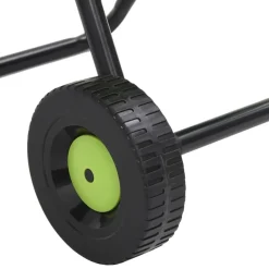 vidaXL Accesorios De Bricolaje-Carro de rollo con manguera verde 30 m PVC