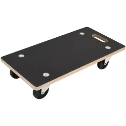 vidaXL Manipulación De Materiales-Carro de Transporte 6 pcs Gris Madera contrachapada