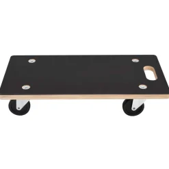 vidaXL Manipulación De Materiales-Carro de Transporte 6 pcs Gris Madera contrachapada