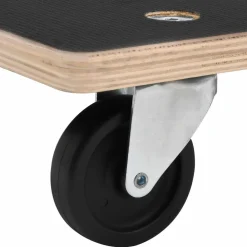vidaXL Manipulación De Materiales-Carro de Transporte 6 pcs Gris Madera contrachapada