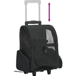 vidaXL Productos Para Mascotas-Carro plegable para mascotas multiusos