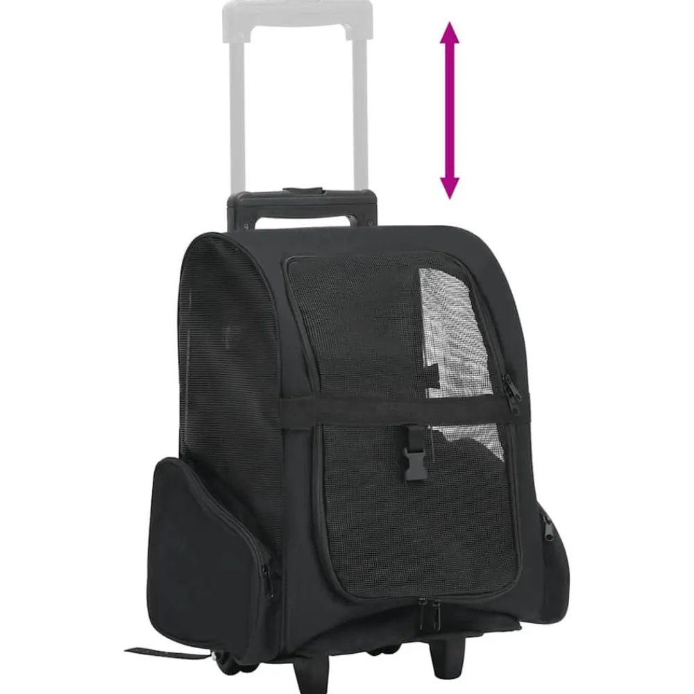vidaXL Productos Para Mascotas-Carro plegable para mascotas multiusos