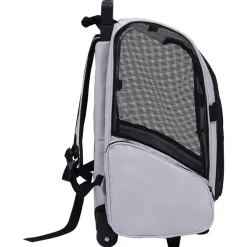 vidaXL Carro plegable para mascotas multiusos Gris Discount