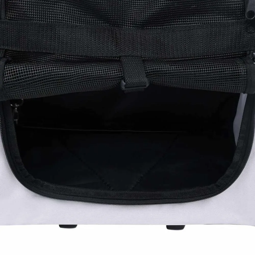 vidaXL Carro plegable para mascotas multiusos Gris Discount