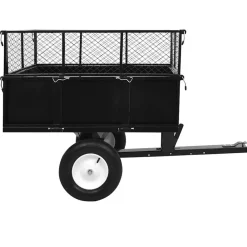 vidaXL Jardín-Carro remolque inclinable de cortacésped carga de 300 kg