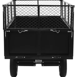 vidaXL Jardín-Carro remolque inclinable de cortacésped carga de 300 kg