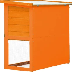 vidaXL Casa de animales pequeños jaula conejera 1 puerta madera Latón Hot