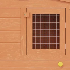 vidaXL Casa de animales pequeños jaula conejera con tejados madera Marr&oacute;n y verde New