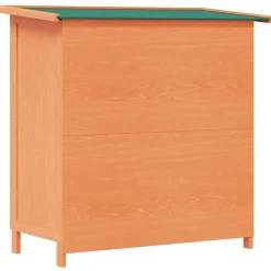 vidaXL Casa de animales pequeños jaula conejera 4 puertas madera Latón Sale