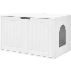 vidaXL Productos Para Mascotas-Casa para Gatos 85 x 55 x 50,5 cm Madera de ingeniería