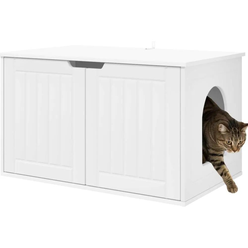 vidaXL Productos Para Mascotas-Casa para Gatos 85 x 55 x 50,5 cm Madera de ingeniería