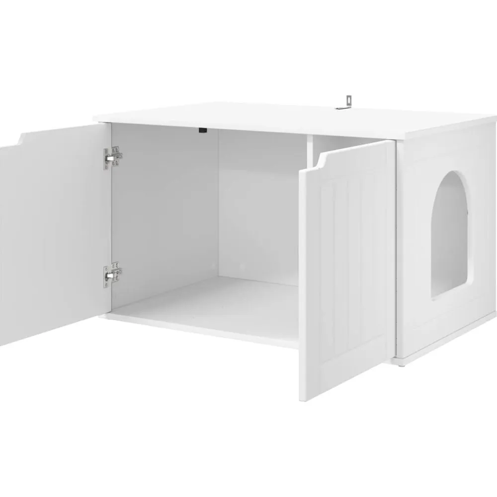 vidaXL Productos Para Mascotas-Casa para Gatos 85 x 55 x 50,5 cm Madera de ingeniería