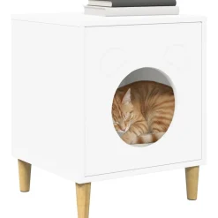 vidaXL Productos Para Mascotas-Casa para Gatos 42,5 x 40 x 53 cm Madera de ingeniería