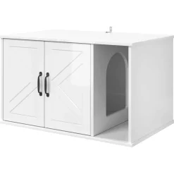 vidaXL Productos Para Mascotas-Casa para Gatos 85 x 55 x 50 cm Madera de ingeniería