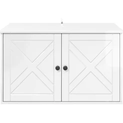 vidaXL Casa para Gatos 85 x 55 x 50 cm Madera de ingeniería brillante Sale