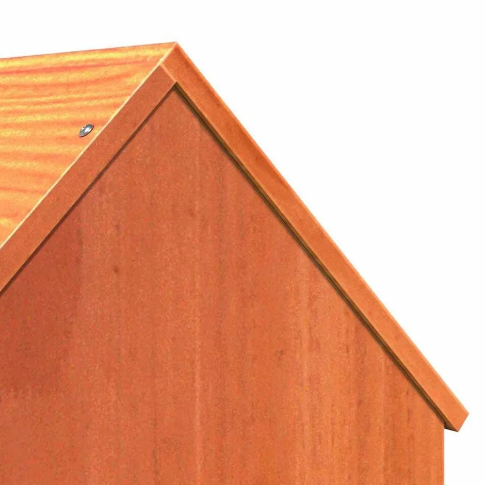 vidaXL Productos Para Mascotas-Casa para gatos cera marrón 41x50x50 cm madera maciza pino