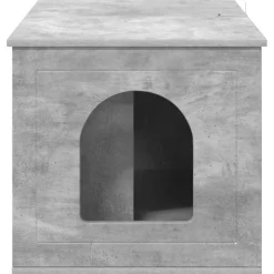 vidaXL Productos Para Mascotas-Casa para Gatos Concreto 85 x 55 x 50,5 cm Madera de ingeniería
