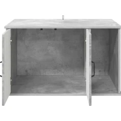 vidaXL Productos Para Mascotas-Casa para Gatos Concreto 85 x 55 x 50 cm Madera de ingeniería