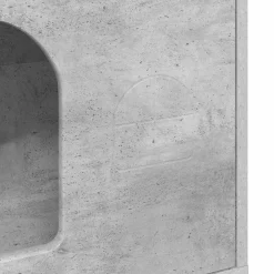 vidaXL Productos Para Mascotas-Casa para Gatos Concreto 51 x 30 x 52 cm Madera de ingeniería