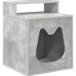 vidaXL Casa para Gatos Concreto 42,5 x 40 x 53,5 cm Gris hormig&oacute;n Clearance