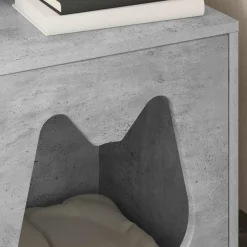 vidaXL Casa para Gatos Concreto 42,5 x 40 x 53,5 cm Gris hormig&oacute;n Clearance